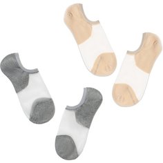 Носки Conte elegant ACTIVE 18С-4СП, комплект, 2 пары, размер 25 (38-39), бежевый/серый