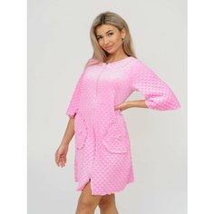 Халат BUY-TEX.RU, размер 52, светло-розовый