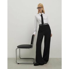 Брюки палаццо Gloria Jeans, размер XXS/158 (36-38), чёрный