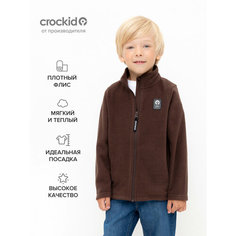 Толстовка crockid, размер 64/122, коричневый