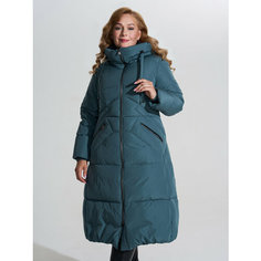 Пальто DIMMA fashion studio Эрика, размер 54, бирюзовый