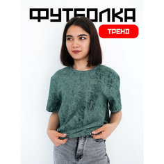 Футболка спортивная KerimoV GROUP Футболка винтажная, 1 шт., размер 50, зелeный