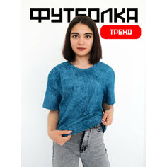 Футболка спортивная KerimoV GROUP Футболка винтажная, 1 шт., размер 50, голубой