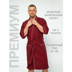 Халат PamTex, размер 44-46, бордовый