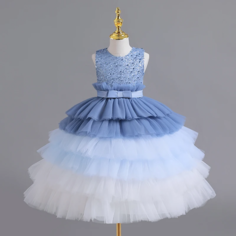 Платье, размер 130, синий Max Garment