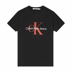 Футболка CALVIN KLEIN, размер TS, черный/красный