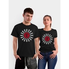 Футболка Just4you, размер 2XL, серый, бордовый, черный