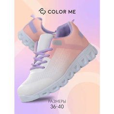 Кроссовки Color Me, полнота 7 (RU)/ на среднюю и широкую стопу, размер 40, белый/розовый