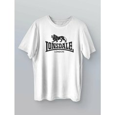 Футболка lonsdale лонсдейл, размер XXL, белый HDW