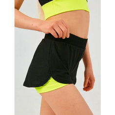 Шорты спортивные Sport&K, размер 32, лайм