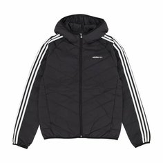 Куртка adidas M 3S LW DOWN JK, размер S, черный, белый
