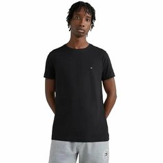 Футболка TOMMY HILFIGER CORE STRETCH SLIM C-, размер M, черный