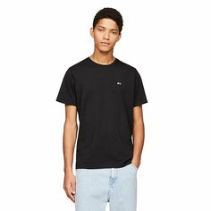 Футболка TOMMY HILFIGER TJM SLIM JERSEY C NE, размер S, черный