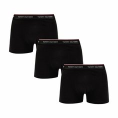 Трусы TOMMY HILFIGER 3P TRUNK, комплект из 3 шт., размер TL, чёрный