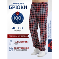 Брюки Vistyle Хлопковые, размер 2XL, синий красный клетка