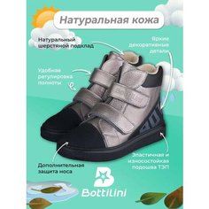 Ботинки Bottilini, размер 30, серебристый