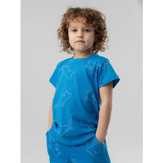 Футболка BODO, размер 104-110, синий/белый