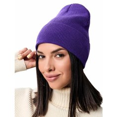 Шапка бини , размер ONE SIZE, фиолетовый Li Olya Home