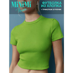 Футболка MiNiMi Mi 1421С Fresh, размер 50 (XL), lime