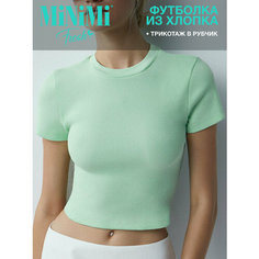 Футболка MiNiMi Mi 1421С Fresh, размер 50 (XL), зеленый