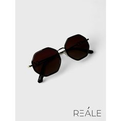 Солнцезащитные очки REALE, коричневый/золотистый