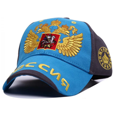 Бейсболка , размер 58, голубой Без бренда