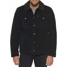 Джинсовая куртка Levis Men Sherpa Lined Corduroy Trucker Jacket, размер M, черный Levis®