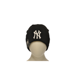 Шапка бини NEW ERA NY, оригинал, размер 50-60, черный/белый