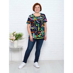 Футболка IvCapriz, размер 44, тёмно/синний