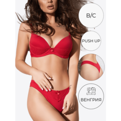 Комплект нижнего белья MOOR MOOR, размер 80C(L), красный