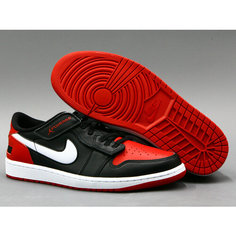 Кроссовки NIKE Air Jordan 1 Low, полнота D, размер 12 US, black/gym red