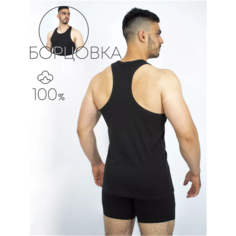 Майка Чебоксарский Трикотаж, размер 3XL, обхват груди 112 см, чёрный