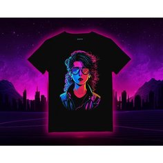 Футболка CherryPie, размер XS, черный