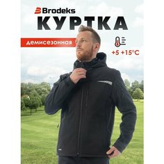 Куртка Brodeks SOFTSHELL, размер L, чёрный