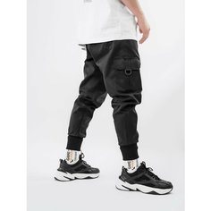 Брюки спортивные ТИП, размер XXXL, чёрный