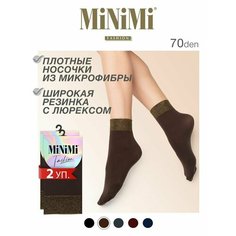 Носки MiNiMi, комплект, 70 den, 2 пары, размер 0 (UNI), черный