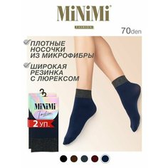 Носки MiNiMi, комплект, 70 den, 2 пары, размер 0 (UNI), черный