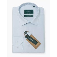 Рубашка MONDIGO классическая с длинным рукавом CLASSIC FIT, размер M, светло-голубой