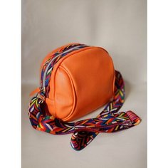 Сумка кросс-боди McKIR, фактура зернистая, матовая, оранжевый