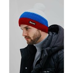 Шапка Вполне, размер 56-58, синий/красный/белый