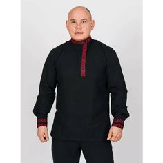 Рубашка БелаРусичъ, размер 46, черный