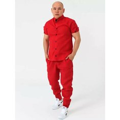 Брюки БелаРусичъ, размер 50-52, красный