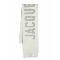 Шарф Jacquemus LEcharpe Jacquemus, one size, серый