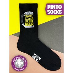 Носки PINTO SOCKS, размер 41-45, черный