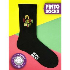Носки PINTO SOCKS, размер 41-45, черный