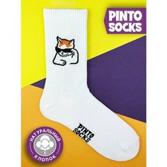 Носки PINTO SOCKS, размер 41-45, белый