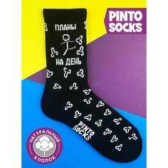 Носки PINTO SOCKS, размер 36-40, черный