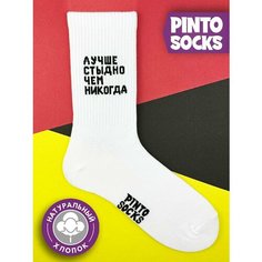 Носки PINTO SOCKS, размер 41-45, белый