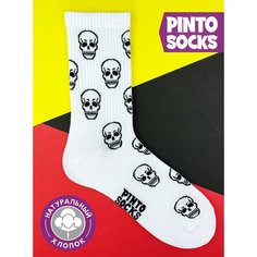 Носки PINTO SOCKS, размер 41-45, белый