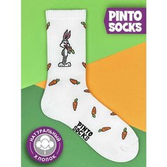 Носки PINTO SOCKS, размер 41-45, белый